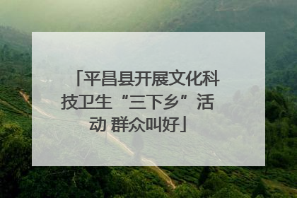 平昌县开展文化科技卫生“三下乡”活动 群众叫好