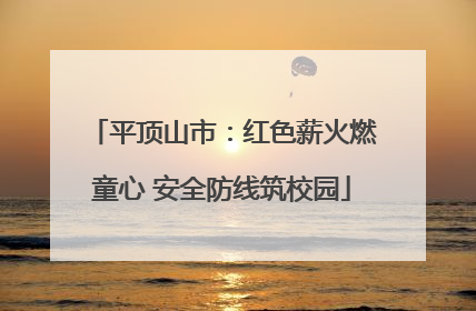 平顶山市：红色薪火燃童心 安全防线筑校园