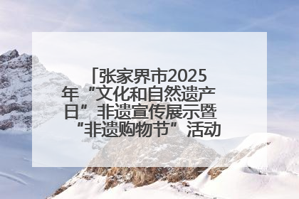 张家界市2025年“文化和自然遗产日”非遗宣传展示暨“非遗购物节”活动在慈利县盛大启幕