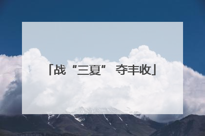 战“三夏” 夺丰收