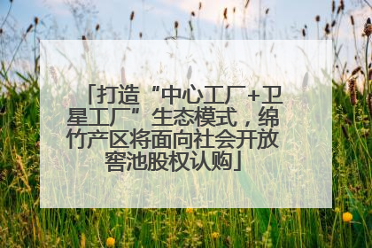 打造“中心工厂+卫星工厂”生态模式，绵竹产区将面向社会开放窖池股权认购