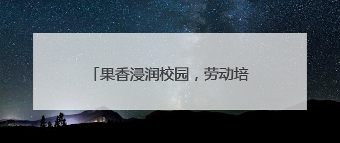 果香浸润校园，劳动培育新人 绵阳安州塔水初中开展劳动实践活动