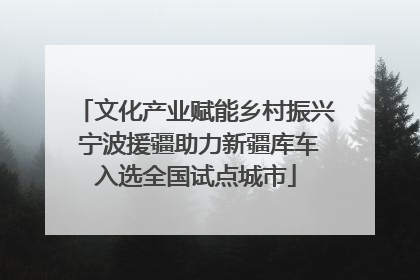 文化产业赋能乡村振兴 宁波援疆助力新疆库车入选全国试点城市