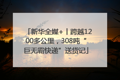 新华全媒+丨跨越1200多公里，308吨“巨无霸快递”送货记