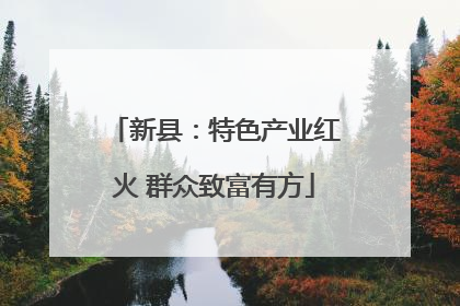 新县：特色产业红火 群众致富有方