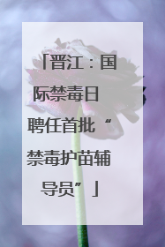晋江：国际禁毒日 聘任首批“禁毒护苗辅导员”