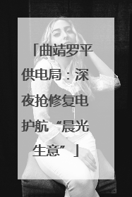 曲靖罗平供电局：深夜抢修复电护航“晨光生意”