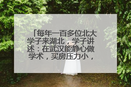 每年一百多位北大学子来湖北，学子讲述：在武汉能静心做学术，买房压力小，创业成本低