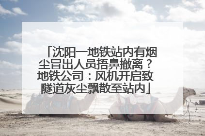 沈阳一地铁站内有烟尘冒出人员捂鼻撤离？地铁公司：风机开启致隧道灰尘飘散至站内