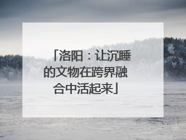 洛阳：让沉睡的文物在跨界融合中活起来