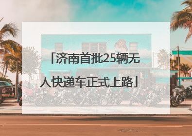 济南首批25辆无人快递车正式上路
