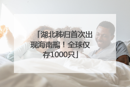 湖北秭归首次出现海南鳽！全球仅存1000只