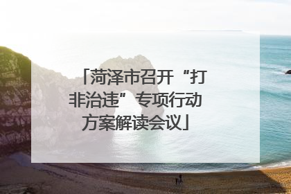 菏泽市召开“打非治违”专项行动方案解读会议