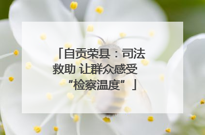 自贡荣县：司法救助 让群众感受“检察温度”