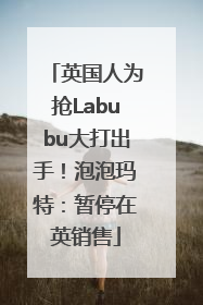 英国人为抢Labubu大打出手！泡泡玛特：暂停在英销售