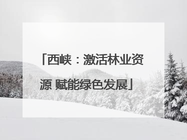 西峡：激活林业资源 赋能绿色发展