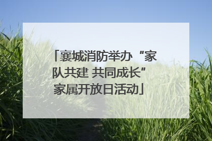襄城消防举办“家队共建 共同成长”家属开放日活动