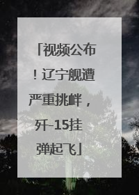 视频公布！辽宁舰遭严重挑衅，歼-15挂弹起飞