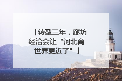 转型三年，廊坊经洽会让“河北离世界更近了”
