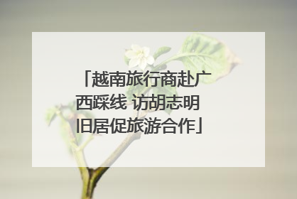 越南旅行商赴广西踩线 访胡志明旧居促旅游合作