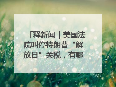释新闻｜美国法院叫停特朗普“解放日”关税，有哪些看点？