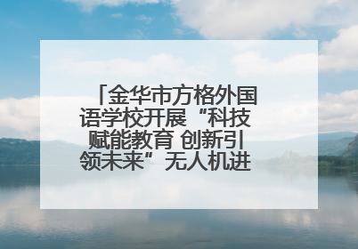 金华市方格外国语学校开展“科技赋能教育 创新引领未来”无人机进校园主题活动