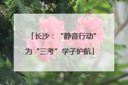 长沙：“静音行动”为“三考”学子护航