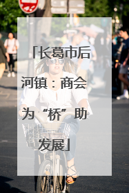 长葛市后河镇：商会为“桥”助发展