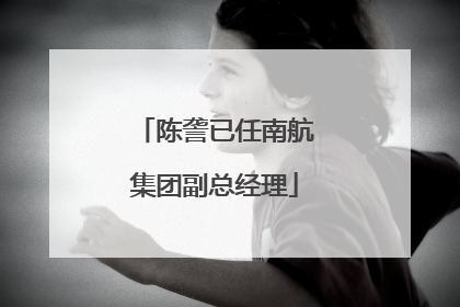 陈詟已任南航集团副总经理
