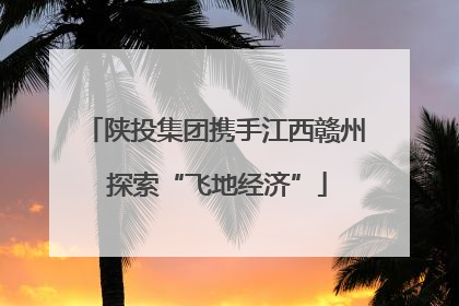 陕投集团携手江西赣州 探索“飞地经济”