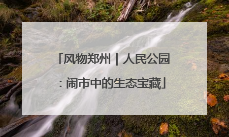风物郑州｜人民公园：闹市中的生态宝藏