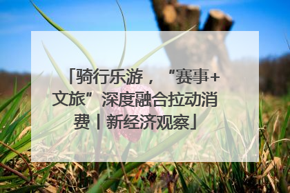 骑行乐游，“赛事+文旅”深度融合拉动消费丨新经济观察