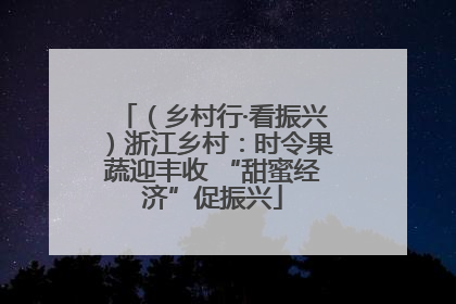 （乡村行·看振兴）浙江乡村：时令果蔬迎丰收 “甜蜜经济”促振兴