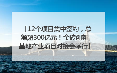 12个项目集中签约，总额超300亿元！金砖创新基地产业项目对接会举行