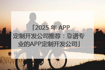 2025 年 APP 定制开发公司推荐：靠谱专业的APP定制开发公司