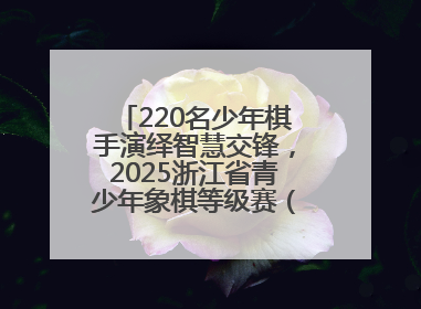 220名少年棋手演绎智慧交锋，2025浙江省青少年象棋等级赛（温州站）收官