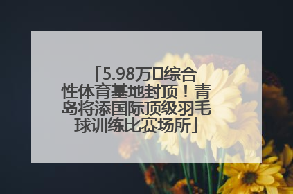 5.98万㎡综合性体育基地封顶！青岛将添国际顶级羽毛球训练比赛场所