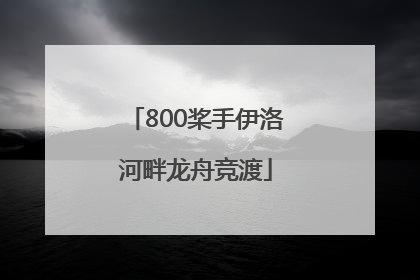 800桨手伊洛河畔龙舟竞渡